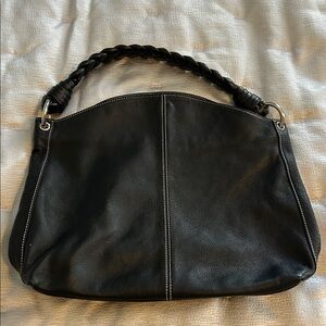 Lauren Ralph Lauren Black Leather Bag